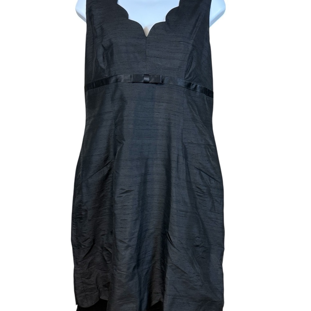 Adrianna Papell Black Size 14 Knee Length Sleeveless Dress